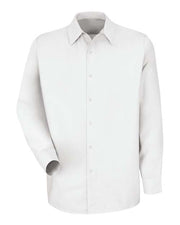 Red Kap SP16 Men's Specialized Pocketless Poplin Long Sleeve Work Shirt