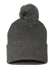 Sportsman SP15 12" Pom-Pom Cuffed Beanie