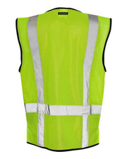 Kishigo 1509 Unisex Black Bottom Mesh Class 2 Vest