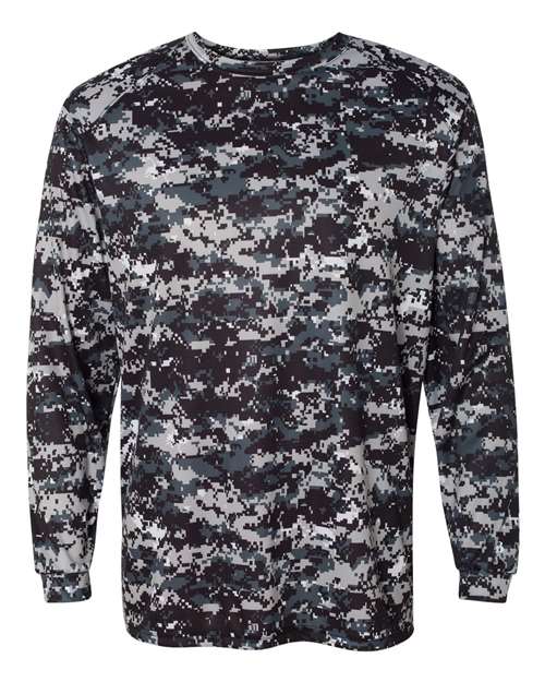 Badger 4184 Men's Digital Camo Long Sleeve T-Shirt