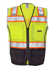 Kishigo 1515-1516 Unisex Premium Black Series® Black Bottom Class 2 Vest