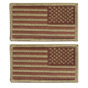 Vanguard Industries AIR FORCE FLAG PATCH: UNITED STATES OF AMERICA - OCP SPICE BROWN AND BAGBY GREEN FLAG REVERSED WITH HOOK 