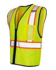 Kishigo 1527-1528 Unisex Economy Contrasting Vest with Zippered Front
