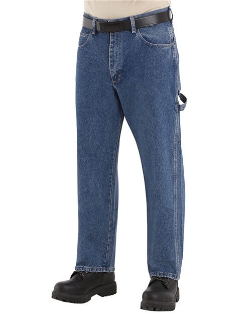 Bulwark PEJ8 Men's Flame Resistant Pre-Washed Denim Dungaree