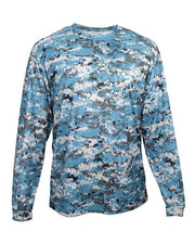 Badger 4184 Men's Digital Camo Long Sleeve T-Shirt