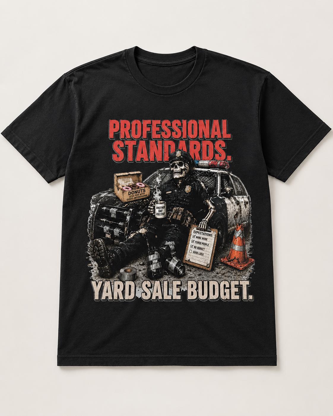 Police Officer Shirt, Professional Standards Budget Graphic Tee