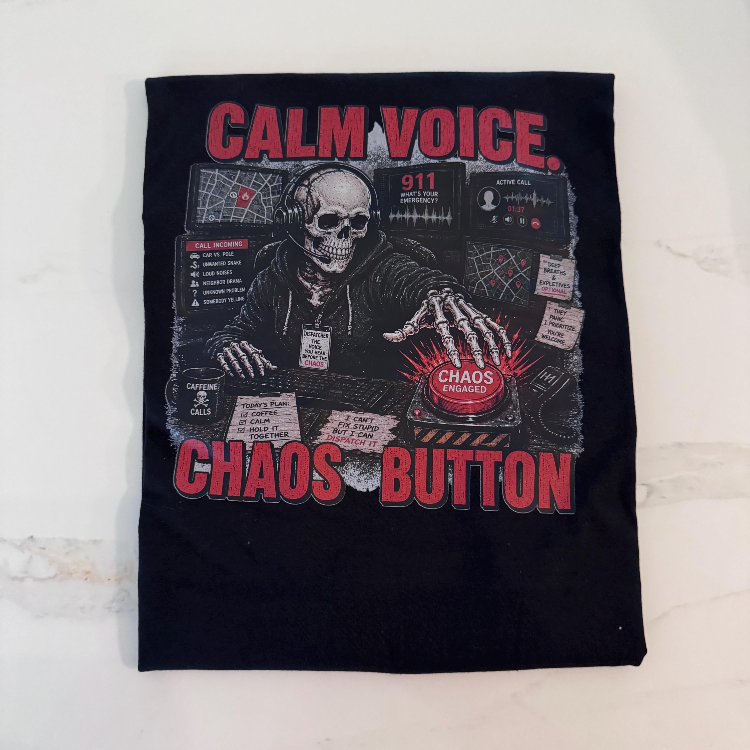 Calls, Stickies and Panic Dispatcher Skeleton Shirt