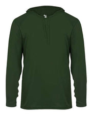 Badger 4105 Unisex B-Core Hooded Long Sleeve T-Shirt