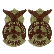 Vanguard Industries AIR FORCE PATCH: FIRE PROTECTION FIRE FIGHTER OCP WITH HOOK CLOSURE