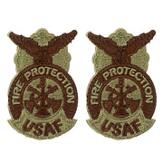 Vanguard Industries AIR FORCE PATCH: FIRE PROTECTION ASSISTANT CHIEF OCP WITH HOOK CLOSURE