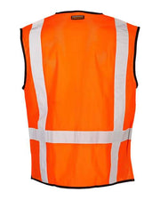 Kishigo 1509 Unisex Black Bottom Mesh Class 2 Vest