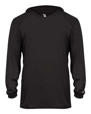 Badger 2105 Youth B-Core Hooded Long Sleeve T-Shirt