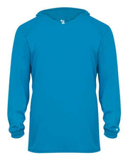 Badger 2105 Youth B-Core Hooded Long Sleeve T-Shirt