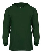 Badger 2105 Youth B-Core Hooded Long Sleeve T-Shirt