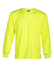 Kishigo 9122-9123 Unisex Microfiber Polyester Long Sleeve T-Shirt