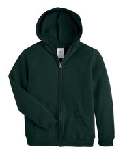 Hanes P480 Youth EcoSmart® Full-Zip Hooded Sweatshirt