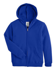 Hanes P480 Youth EcoSmart® Full-Zip Hooded Sweatshirt