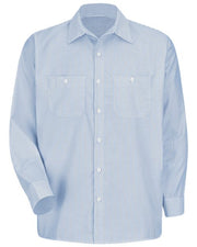 Red Kap SL10T Men's Tall Industrial Stripe Work Shirt