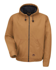 Red Kap JD20 Men's Blended Duck Zip-Front Hooded Jacket