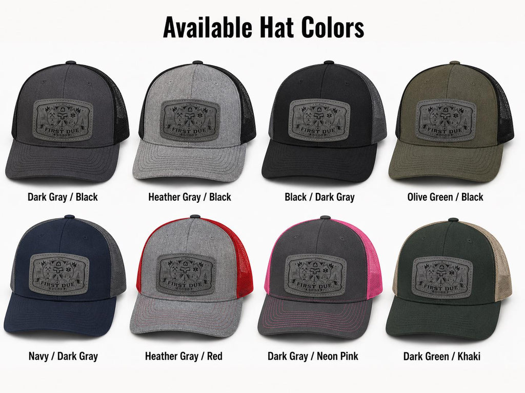 Custom Laser-Engraved Leather Patch Trucker Hat