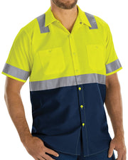 Red Kap SY24T Men's Tall Enhanced & Hi-Visibility Work Shirt