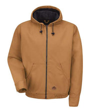 Red Kap JD20 Men's Blended Duck Zip-Front Hooded Jacket
