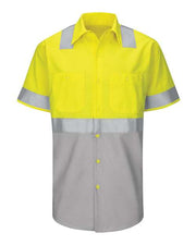 Red Kap SY24 Men's Enhanced & Hi-Visibility Work Shirt