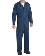 Red Kap CC16EXT Men's Extended Sizes Button-Front Cotton Coveral