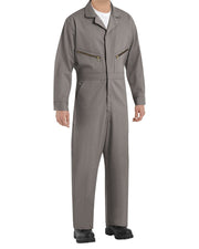 Red Kap CC18EXT Men's Extended Sizes Zip-Front Cotton Coverall