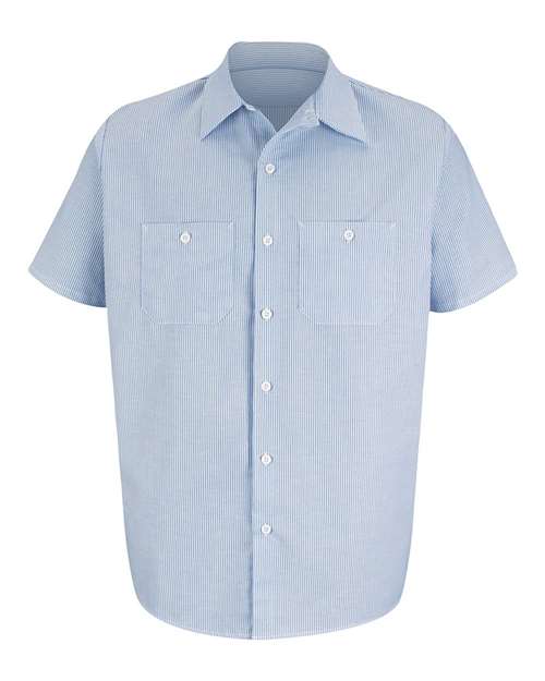 Red Kap SL20T Men's Tall Industrial Stripe Work Shirt