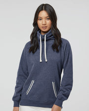 J. America 8653 Women’s Relay Cowl Neck Sweatshirt