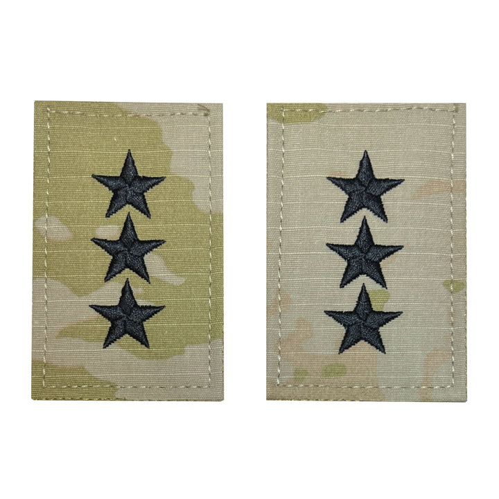 ARMY EMBROIDERED OCP WITH HOOK RANK INSIGNIA: LIEUTENANT GENERAL by Vanguard