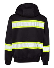 Kishigo B310-313 Men's EV Series® Enhanced Visibility Full-Zip Hooded Sweatshirt