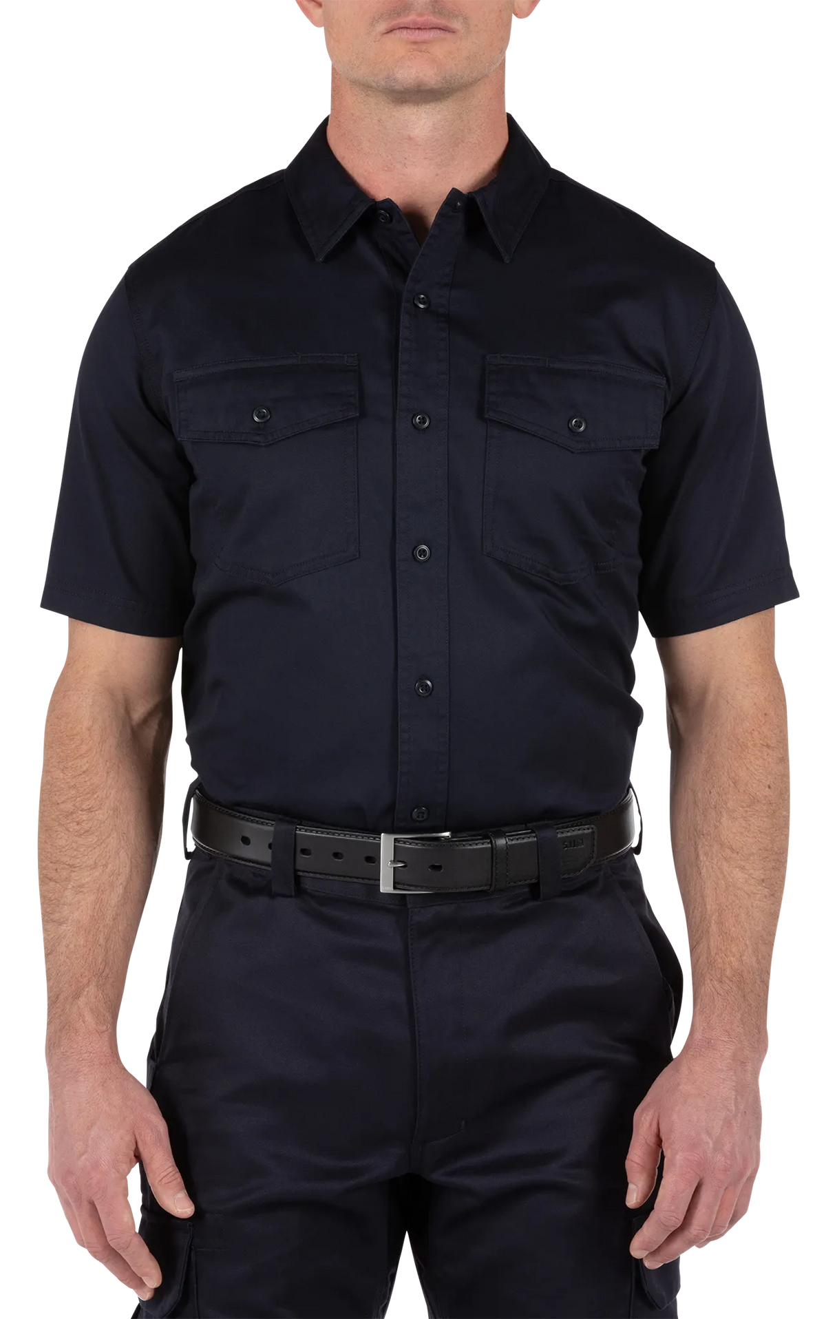 5.11 Company Short Sleeve Station Shirt — Fire Navy