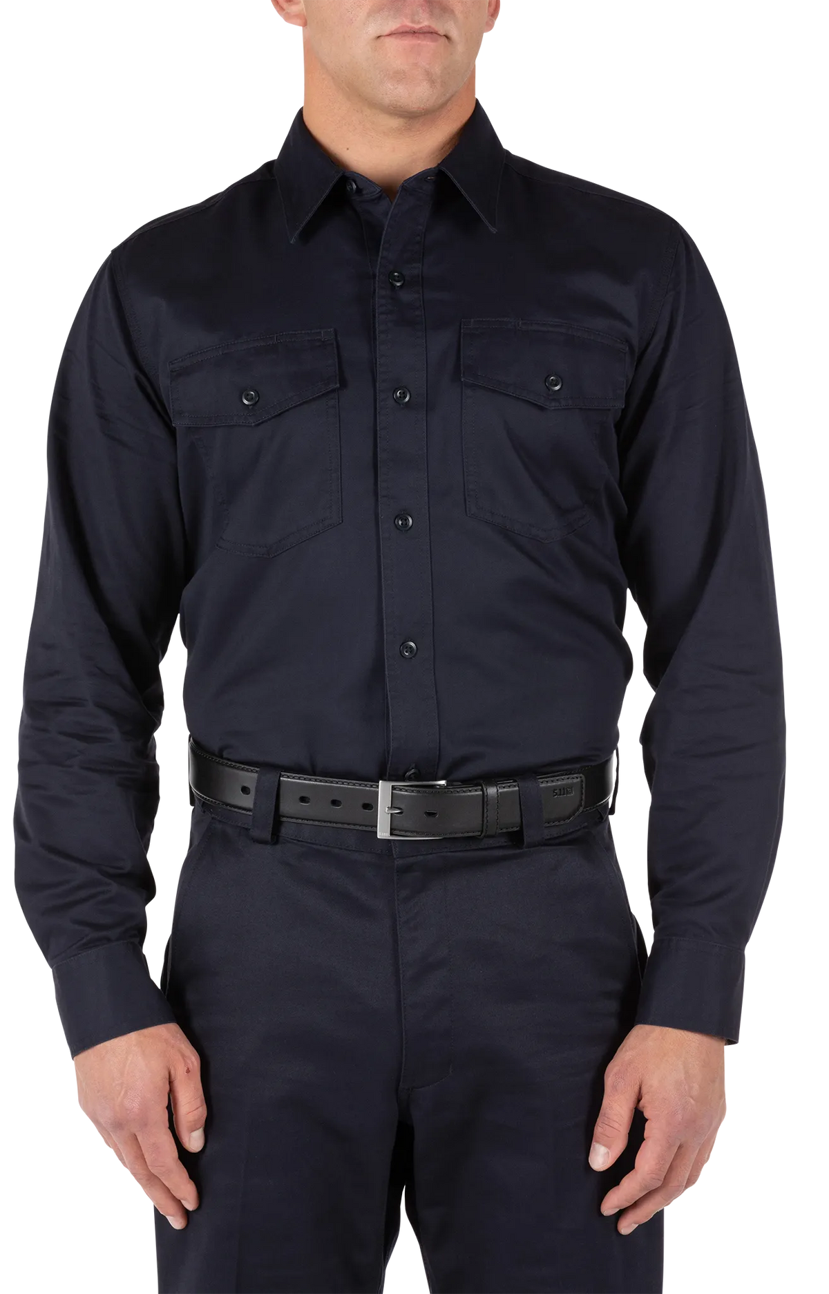 5.11 Company Long Sleeve Station Shirt — Fire Navy