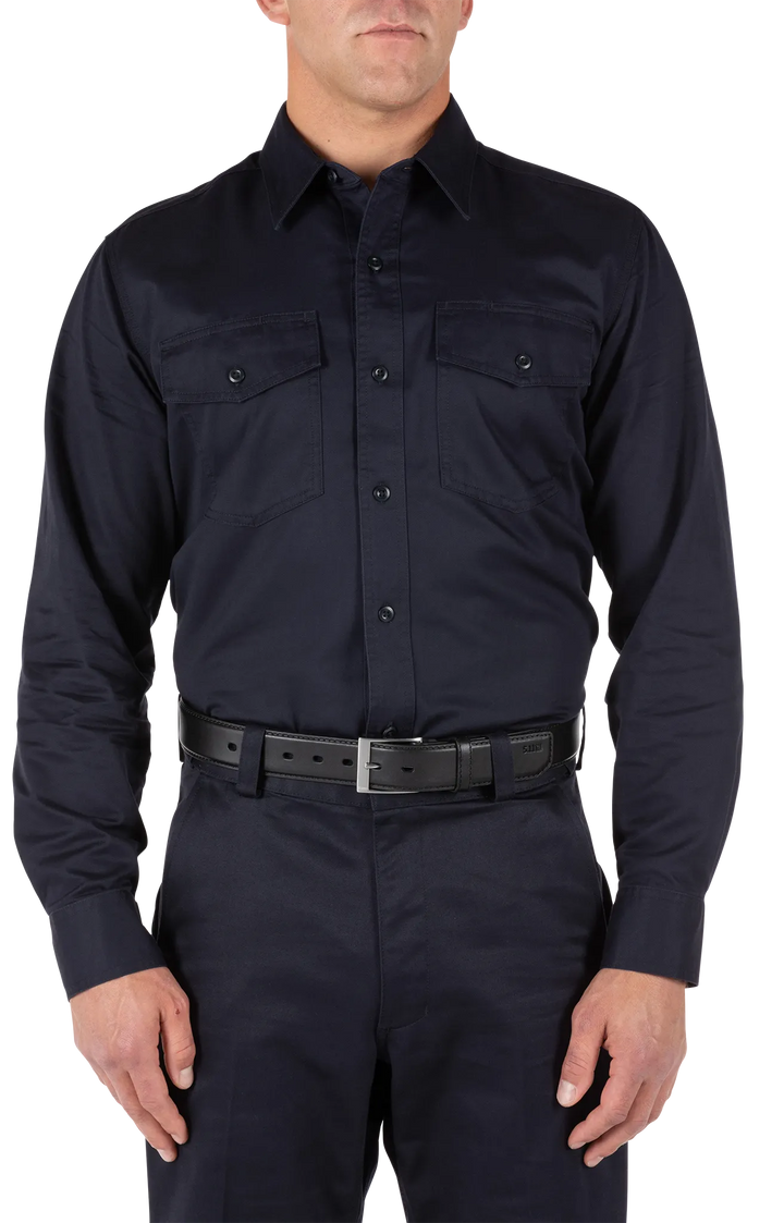 5.11 Company Long Sleeve Station Shirt — Fire Navy
