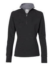J. America 8433 Women’s Omega Stretch Quarter-Zip Pullover