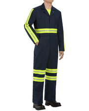 Red Kap CT10ENT Men's Tall Enhanced Visibility Action Back Coverall