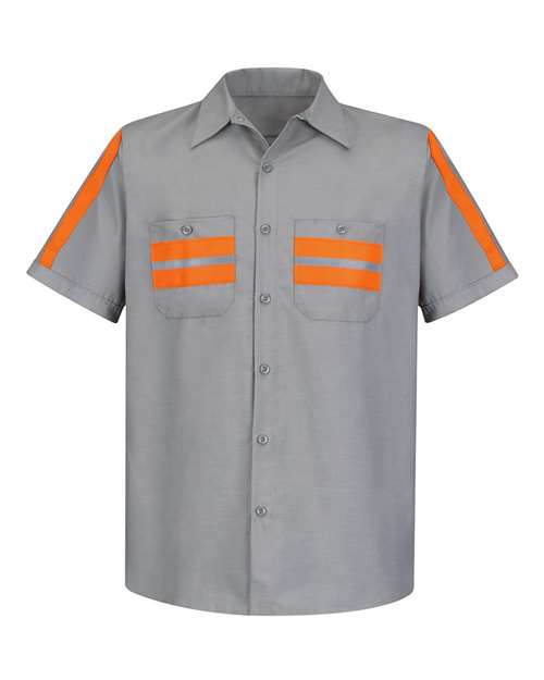 Red Kap SP24E Men's Enhanced Visibility Industrial Work Shirt