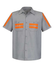 Red Kap SP24E Men's Enhanced Visibility Industrial Work Shirt
