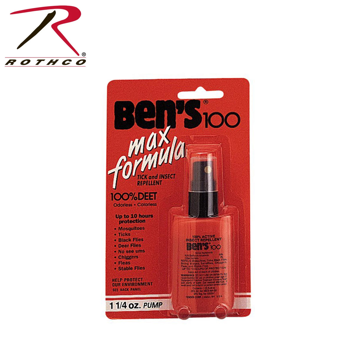 Rothco Ben's 100 Max DEET Insect Repellent Spray Pump