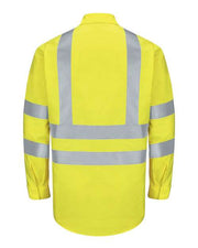 Red Kap SY14T Men's Tall Enhanced & Hi-Visibility Long Sleeve Work Shirt