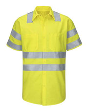 Red Kap SY24 Men's Enhanced & Hi-Visibility Work Shirt