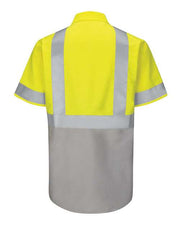 Red Kap SY24T Men's Tall Enhanced & Hi-Visibility Work Shirt
