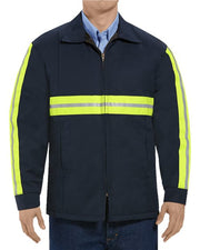 Red Kap JT50EN Men's Enhanced Visibility Perma-Lined Panel Jacket