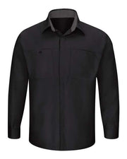 Red Kap SY32T Men's Tall Performance Plus Long Sleeve Shirt with OilBlok Technology