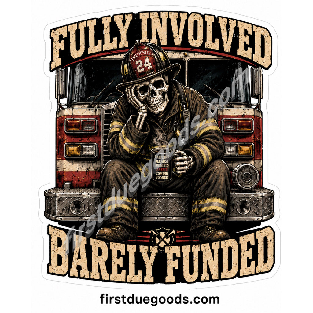 Choose Your Design - 2 Inch Waterproof Dark Humor Firefighter Stickers