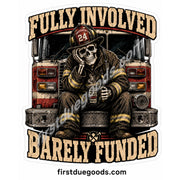 Choose Your Design - 2 Inch Waterproof Dark Humor Firefighter Stickers