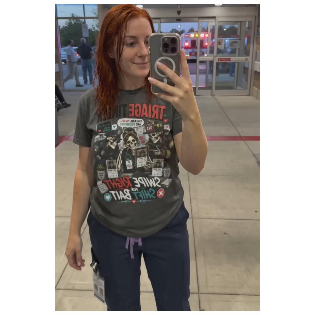 Triage Tinder Shirt, Funny Nurse First Responder Dating Tee
