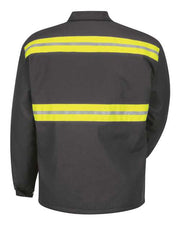 Red Kap JT50EN Men's Enhanced Visibility Perma-Lined Panel Jacket